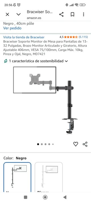 Soporte de mesa para monitor