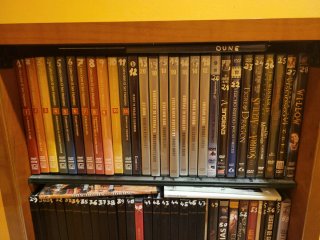 Mueble expositor DVDs + Películas Star Wars