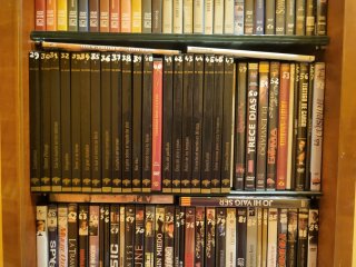 Mueble expositor DVDs + Películas Star Wars