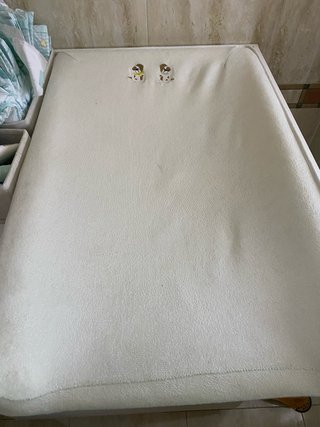 Dos fundas de cambiador y cambiador de bebe. Ikea