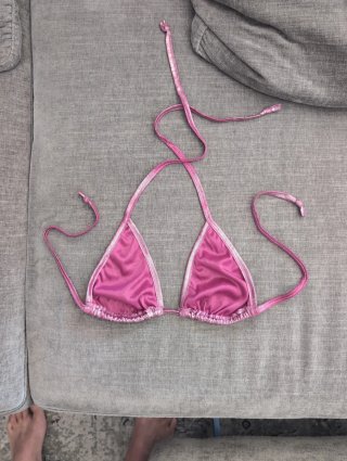 Reggiseno costume da bagno rosa