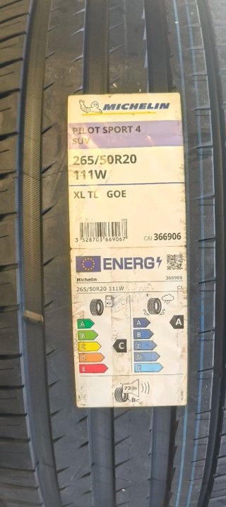 Michelin Pilot Sport 4 265/50R20 111W