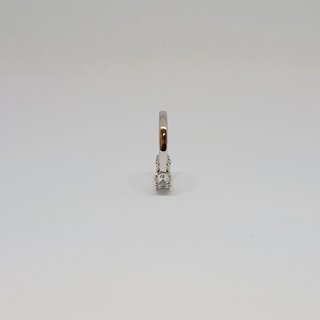 Sortija Oro Blanco 18k 5 Circonitas