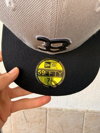 Gorra New Era Boston Red Sox Gris/Negro Size 7 1/2