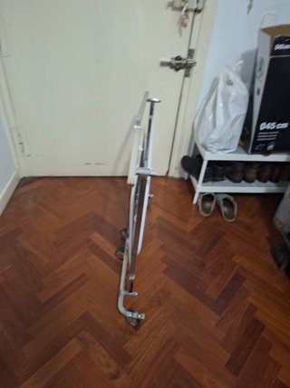Carrito Camarera Metálico, Plegable, 2 Niveles