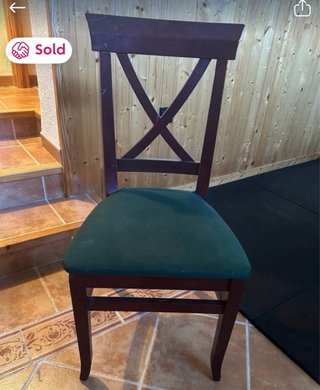 4 Sillas Madera Blancas Tapizado Gris