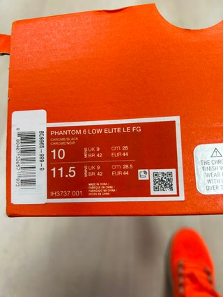 Nike Phantom 6 Elite AG Chrome Nero