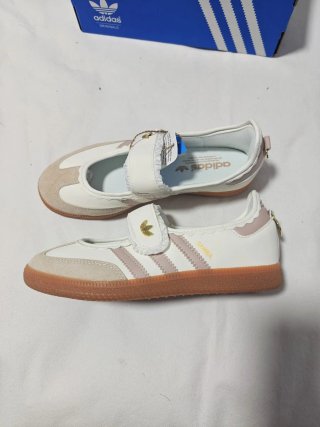 Merceditas Adidas samba jane Blancas y Rosas 38