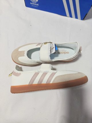 Merceditas Adidas samba jane Blancas y Rosas 38