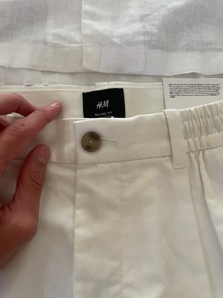 Conjunto Camisa y Pantalón H&M Blanco Nuevos