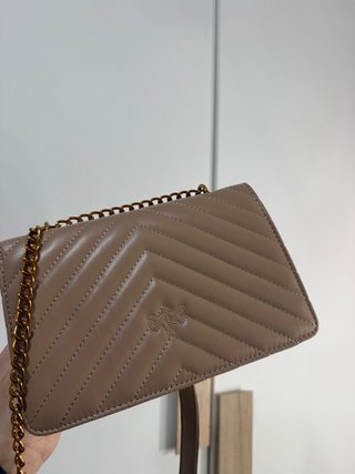 Borsa Pinko Beige Oro
