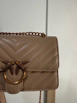 Borsa Pinko Beige Oro