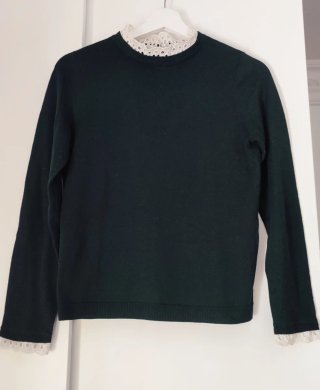 Jersey fino con encaje