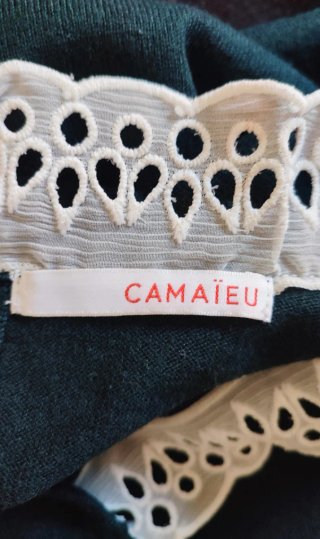 Jersey fino con encaje