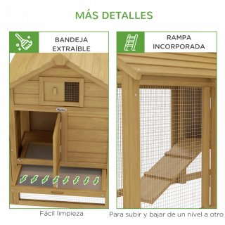 Gallinero Madera Exterior XXL
