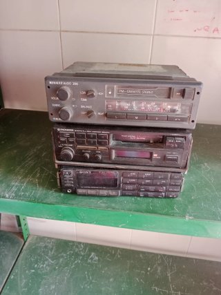 Lote 3 radios cassette coche Renault, Pioneer, Son