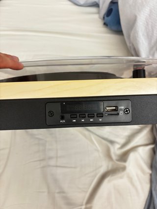 Tocadiscos Dual Madera y Negro