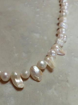 Collar Perlas Agua Dulce Barrocas
