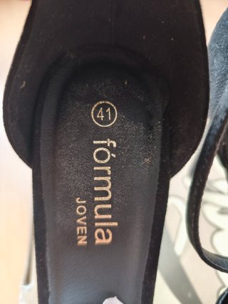 Sandalias Fórmula Joven Negras Talla 41 Nuevas