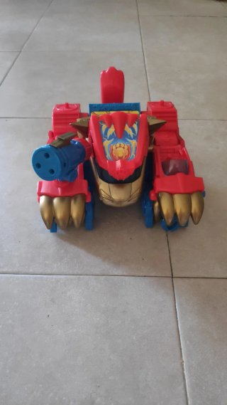 Superthings Robot Tigre Rojo Azul Dorado