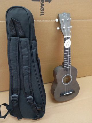 Ukelele Bones Soprano Antracita + Funda