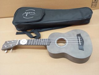 Ukelele Bones Soprano Antracita + Funda