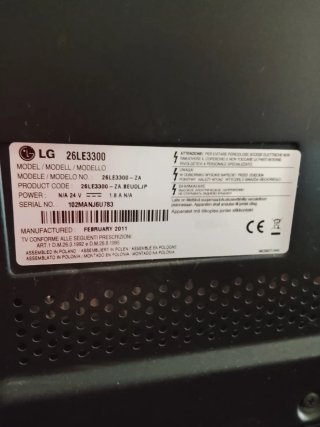 Televisor LG 26 Negro