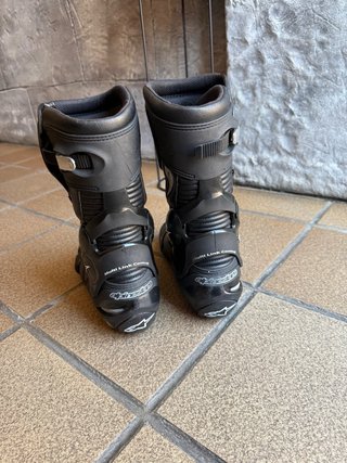 Botas Moto Alpinestars SMX Plus Negras/Blancas
