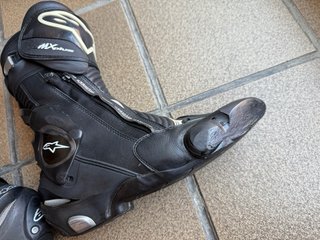 Botas Moto Alpinestars SMX Plus Negras/Blancas