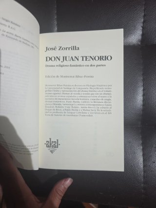 Libro Don Juan Tenorio - José Zorrilla