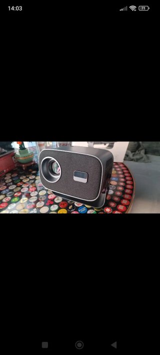 Proyector LED Android Negro