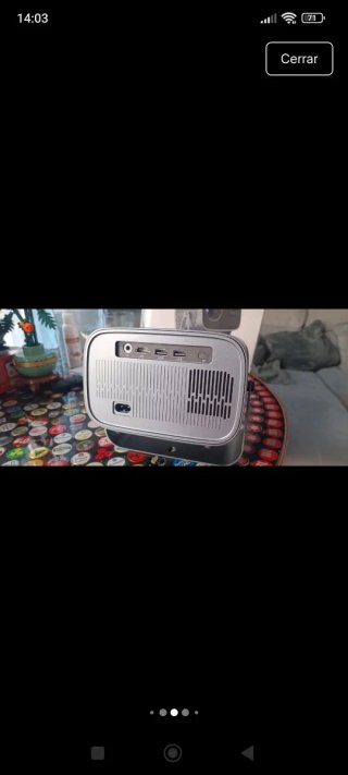 Proyector LED Android Negro