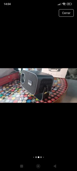 Proyector LED Android Negro