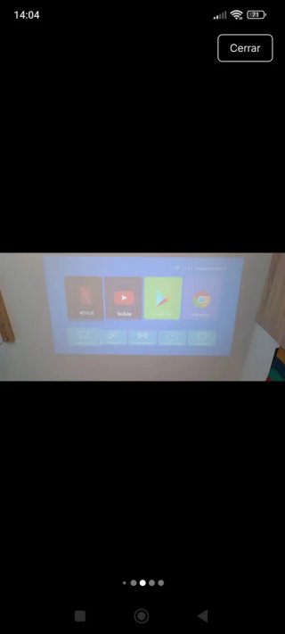 Proyector LED Android Negro