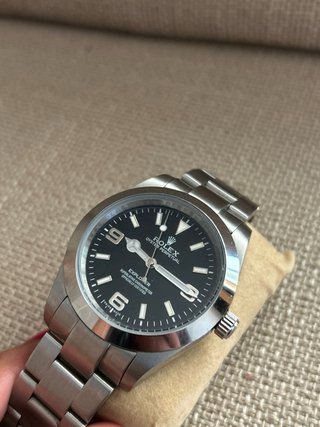 Rolex Explorer Automático Negro Plata