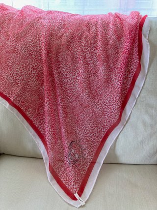 Pañuelo IKKS Gasa estampado leopardo y calavera