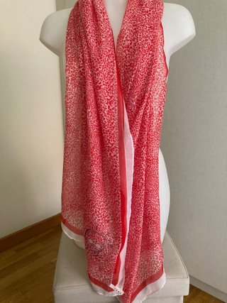 Pañuelo IKKS Gasa estampado leopardo y calavera