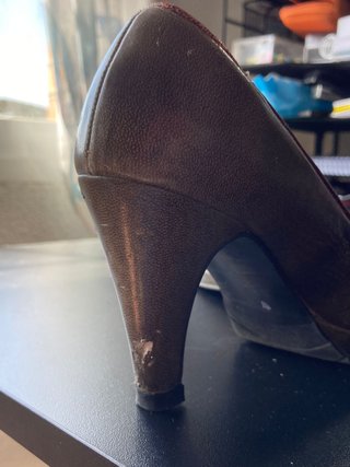 Zapatos Pitillos Piel Patchwork Talla 37