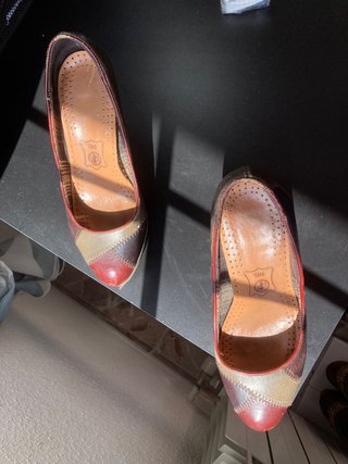 Zapatos Pitillos Piel Patchwork Talla 37