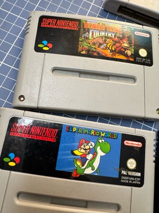 Super Nintendo Cartuchos: Mario, Mortal Kombat, DK