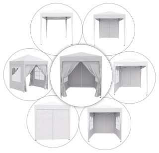 Cenador Plegable 2x2 con Laterales azul o marrón