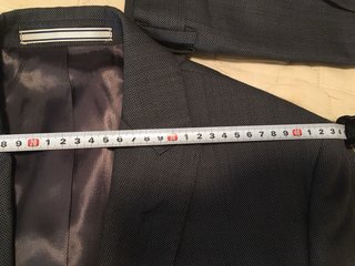 Traje de chaqueta gris oscuro hombre