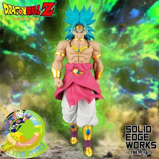 Figura Dragon Ball Solid Edge Works Broly blue