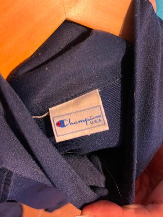 Sudadera Champion Azul y Blanca