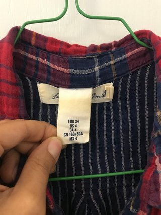 Camisa H&M cuadros talla S