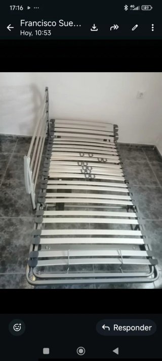 Cama articulada hospitalaria, com