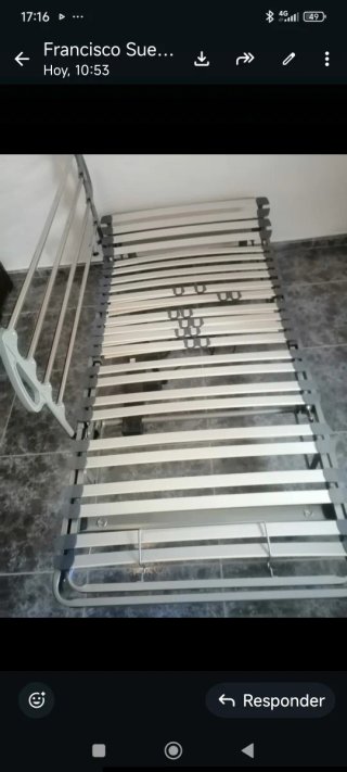 Cama articulada hospitalaria, com