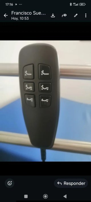 Cama articulada hospitalaria, com