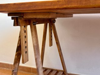 Escritorio rústico madera maciza