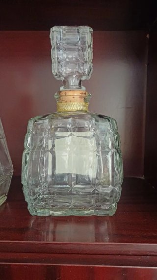 5 Bottiglie Vuote di Whisky Doppia V